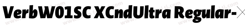 VerbW01SC XCndUltra Regular字体转换